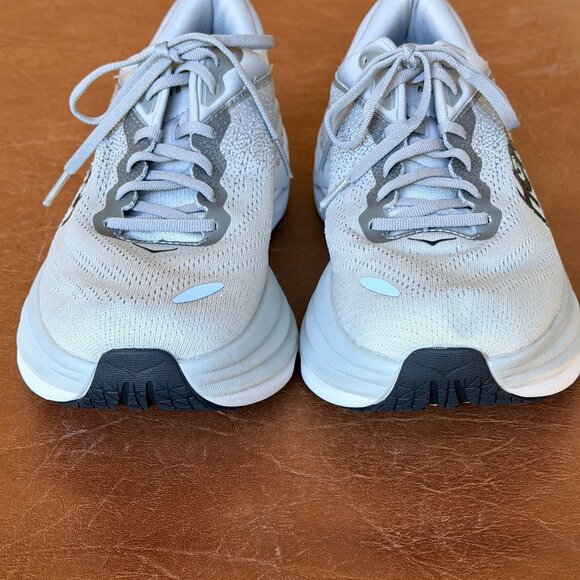 HOKA Men's Gray Bondi 8 Shoes 9.5 - Picture 9 of 17